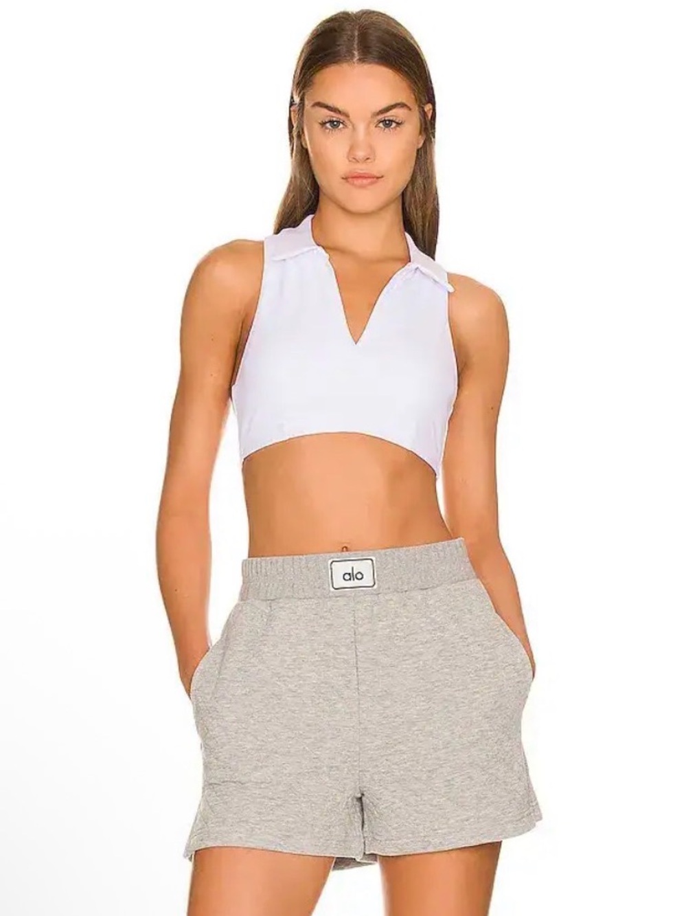 Alo Yoga Charmed Collar Bra Tank